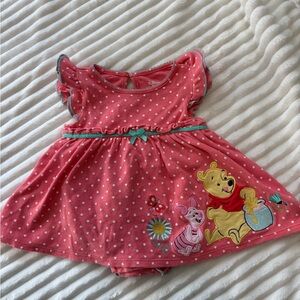 Disney Baby Coral Heart Pattern Dress